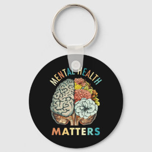 Het stigma psychische gezondheidsproblemen mentaal sleutelhanger