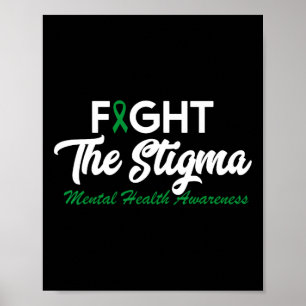 Het stigma psychische gezondheidsproblemen poster