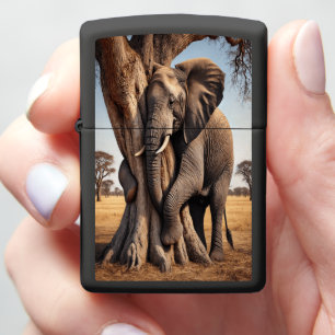 Het stille moment van de olifant met Natuur