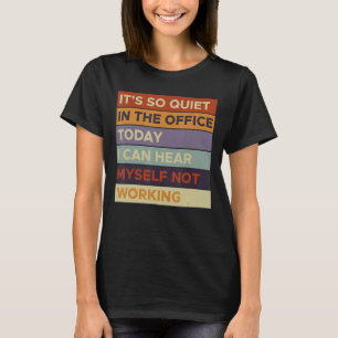 Het stille Uitschakelen van het Bericht Stil Einde T-shirt