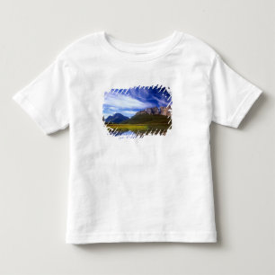 Het stille water van Waterfowl Lake geeft een Kinder Shirts
