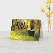 Het stinkdier dat u u gestonken kaart (Gele Bloem)