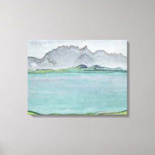 Het Stockhorngebergte en het Thun-meer, 1911 Canvas Afdruk