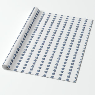 Het Stofzegel Bij Zazzle Mascotte Logo Karakter Cadeaupapier