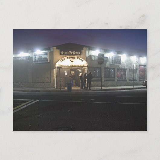 Het Stone Pony Asbury Park Jersey Shore Briefkaart (Voorkant)