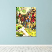 Het Stoning Wrapped Canvas Afdruk (Insitu (Houten vloer))