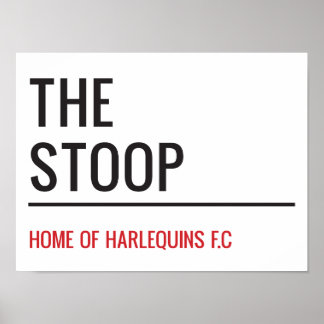 Het Stoop Stadium Street Sign Poster