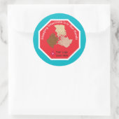 Het stoppen van infecties is in onze handen Handhy Ronde Sticker (Tas)