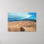 Het Storm in de Dunes naderen Canvas Afdruk (Voorkant)