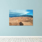 Het Storm in de Dunes naderen Canvas Afdruk (Insitu (Houten vloer))