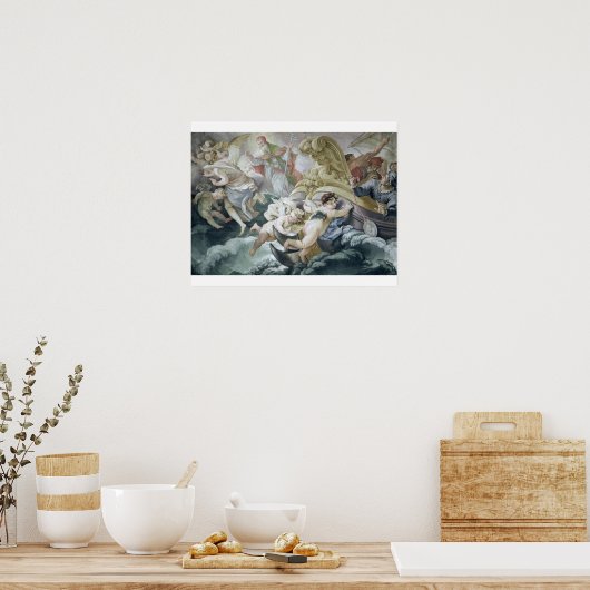 Het Storm is op een miraculeuze wijze gecalculeerd Poster (Keuken)