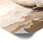 Het Storm kalmeren, digitale print, schetsen, Jesu Poster (Hoek)