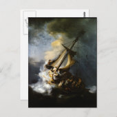 Het Storm op het Zee van Galilea Briefkaart (Voorkant / Achterkant)