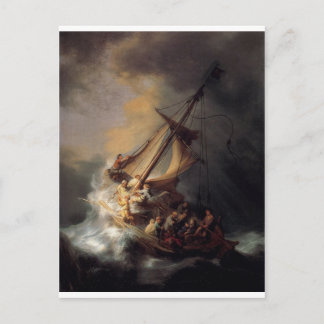 Het Storm-op-het-Zee-van-Galilee-door-Rembrandt-va Briefkaart