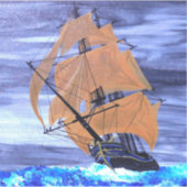 Het storm uit lopen sticker (Voorkant)