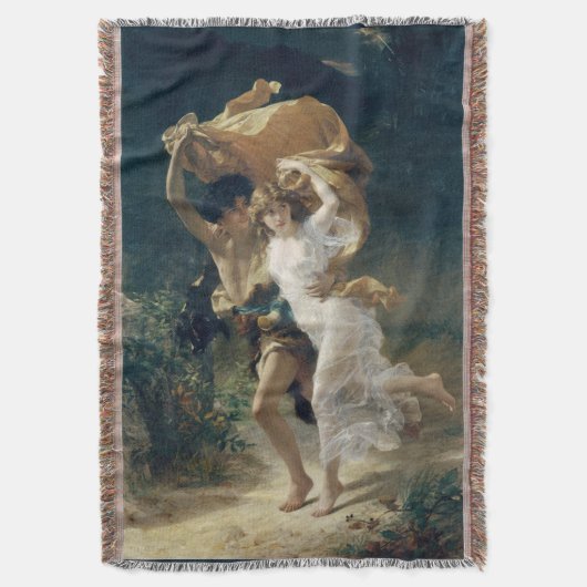 Het Storm van Pierre Auguste Cot Deken (Voorkant Verticaal)