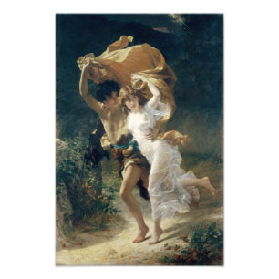 Het Storm van Pierre Auguste Cot Foto Afdruk