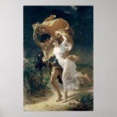 Het Storm van Pierre Auguste Cot Poster (Voorkant)