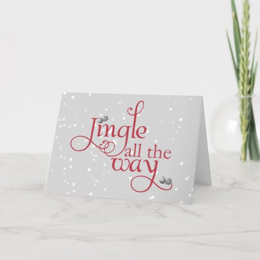 Het stormen door de Kaart van de Vakantie van de (Voorkant)