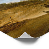 Het strand bij Egmond-an-Zee Poster (Hoek)