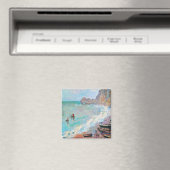 Het strand bij Etretat Claude Monet Magneet (Insitu (Vaatwasser))