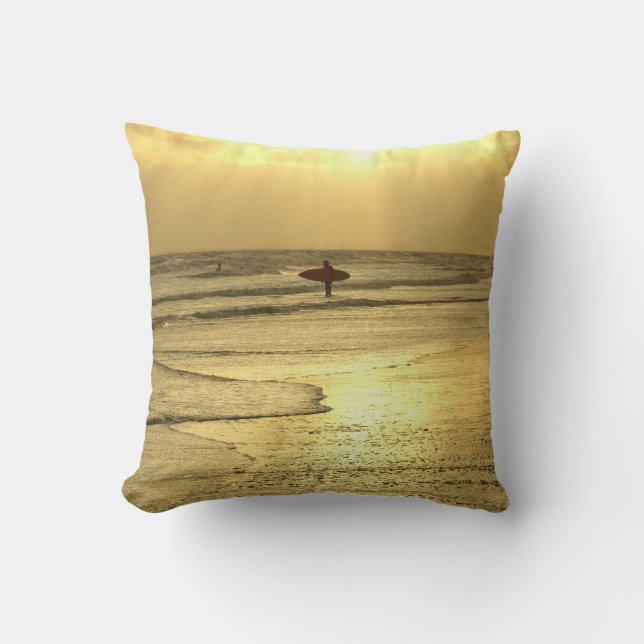 Het strand bij Sunset Kussen (Voorkant)