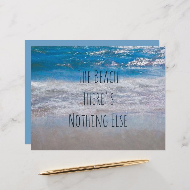 Het strand Blue White Tropical Ocean Waves Coastal (Voorkant / Achterkant in situ)