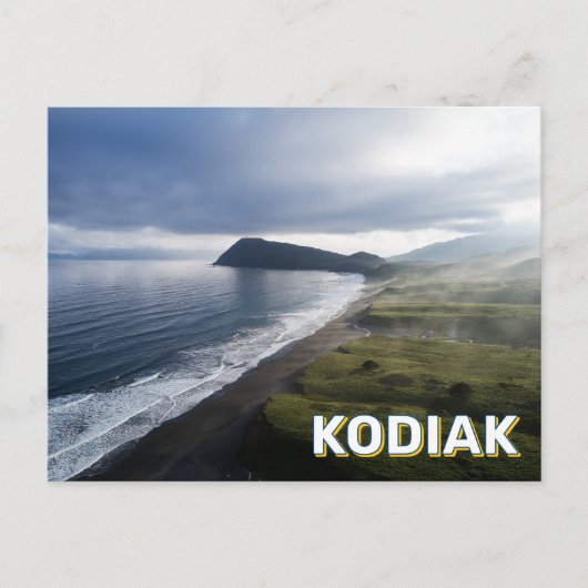 Het strand briefkaart (Voorkant)