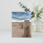 Het strand briefkaart (Staand voorkant)