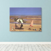 Het strand canvas afdruk (Insitu (Houten vloer))