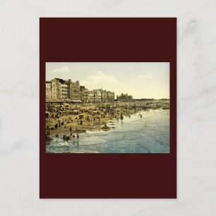 Het strand in Oostende België Briefkaart