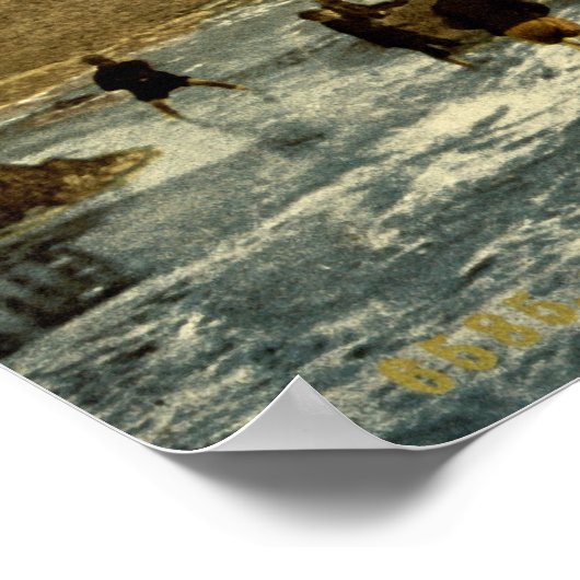 Het strand in Oostende België Poster (Hoek)