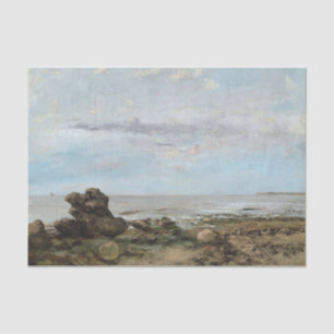 Het strand in Trouville, Gustave Courbet Tissuepapier