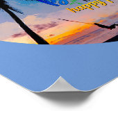 Het strand is mijn gelukkige plek poster (Hoek)