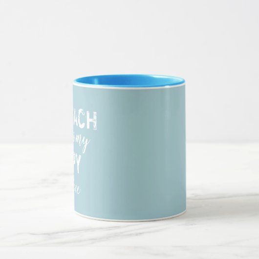 Het strand is mijn Happy Place Coffee Mok Drinkwar (Midden)