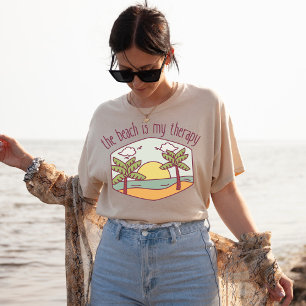 Het strand is mijn therapie   Zomervakantie   Zonn T-shirt