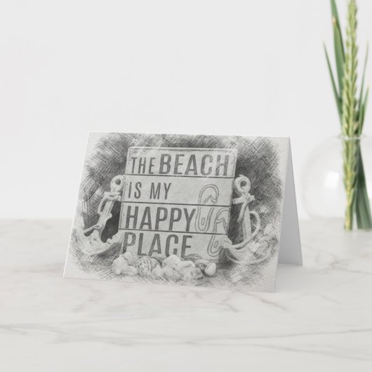 Het strand kaart (Voorkant)