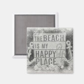 Het strand magneet (Voorkant / Achterkant)