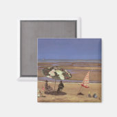 Het strand magneet (Voorkant / Achterkant)