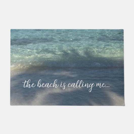 Het strand noemt me Tropisch Paradijs Deurmat (Voorkant)