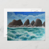 Het strand op Oceanside - Briefkaart (Voorkant / Achterkant)