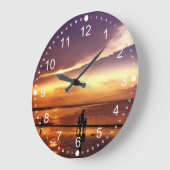 Het strand op Sunset lopen Grote Klok (Hoek)