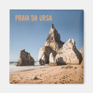Het strand Praia da Ursa in Portugal cadeau Magneet