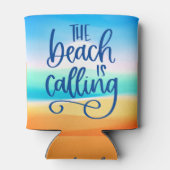Het strand roept | Aangepaste stijlvolle zeelandsc Blikjeskoeler (Achterkant)