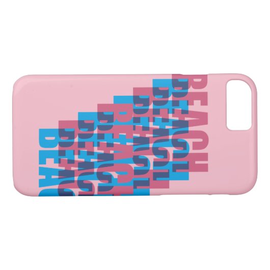 Het strand roept... Case-Mate iPhone case (Achterkant (Horizontaal))