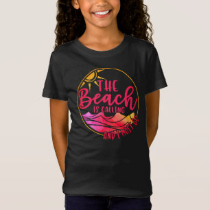 Het strand roept en ik moet gaan t-shirt