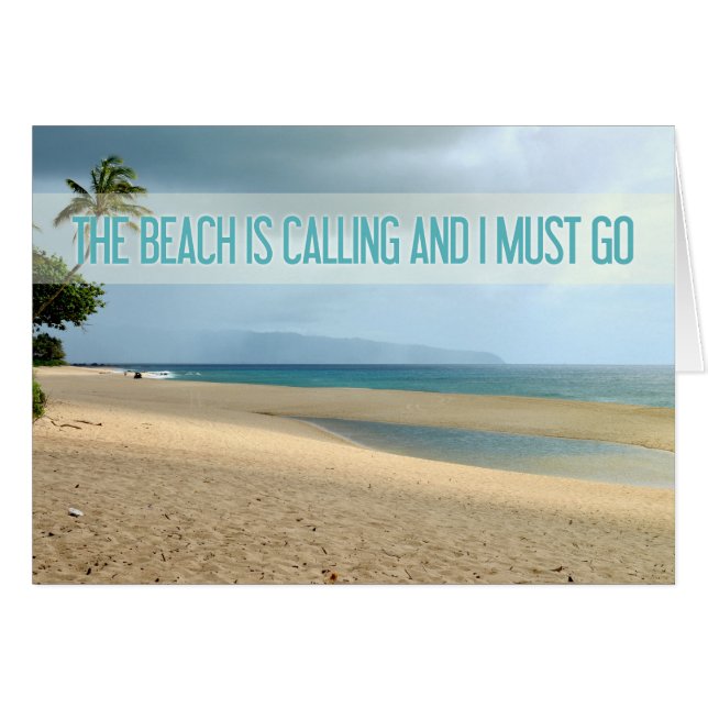 Het strand roept Kailua Beach Foto (Voorkant Horizontaal)