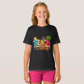Het strand roept zomerstemming op t-shirt (Voorkant volledig)