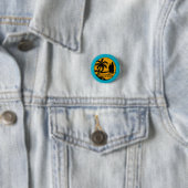 het strand ronde button 3,2 cm (In situ)