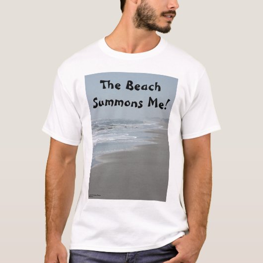 "Het strand..." T-Shirt (Voorkant)
